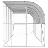 Against Wall Chicken Coop Silver 600 x 150 x 215 cm