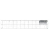 Against Wall Chicken Coop Silver 1200 x 200 x 215 cm - 45-Degree Angle