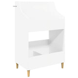 Media Shelves Set 3 pcs White Engineered Wood - 45-Degree Angle