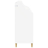 Media Shelves Set 3 pcs White Engineered Wood