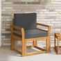 Outdoor Sofa Solid Acacia Wood Natural and Anthracite