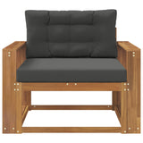 Outdoor Middle Sofa Natural - Side View