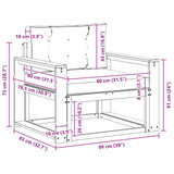 Outdoor Middle Sofa Natural