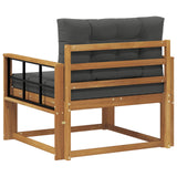Outdoor Middle Sofa Natural - 45-Degree Angle