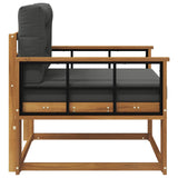 Outdoor Middle Sofa Natural - Top-Down View