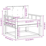 Outdoor Middle Sofa Natural