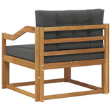 Outdoor Middle Sofa Natural - 45-Degree Angle