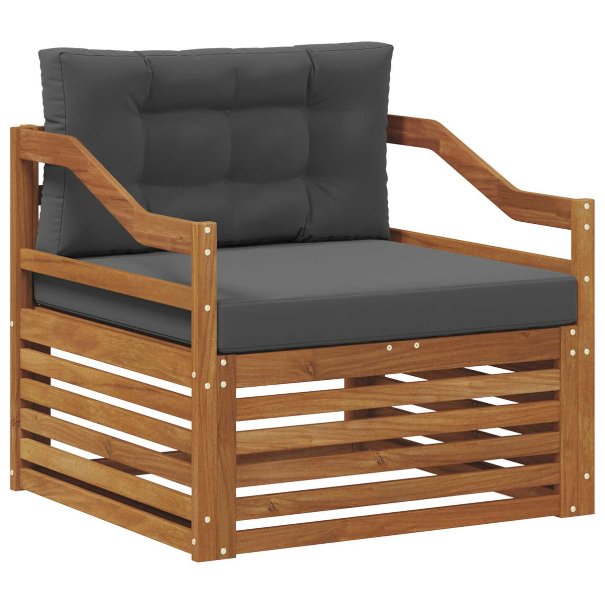 Outdoor Sofa Set Solid Acacia Wood Natural