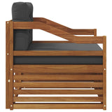 Outdoor Sofa Set Solid Acacia Wood Natural - Top-Down View