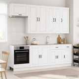 Kitchen Unit PORTO 8 pcs White Engineered Wood
