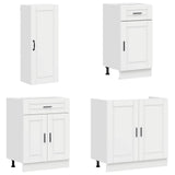 Kitchen Unit PORTO 8 pcs High Gloss White Engineered Wood