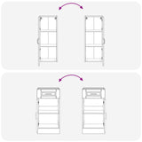 Kitchen Unit PORTO 8 pcs High Gloss White Engineered Wood - Close-Up Angle