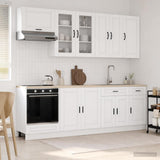 Kitchen Unit PORTO 8 pcs White Engineered Wood