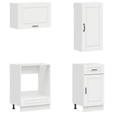 Kitchen Unit PORTO 8 pcs High Gloss White Engineered Wood