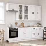 Kitchen Unit KALMAR 8 pcs White Engineered Wood