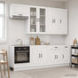 Kitchen Unit KALMAR 8 pcs High Gloss White Engineered Wood