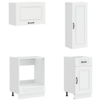 Kitchen Unit KALMAR 8 pcs High Gloss White Engineered Wood
