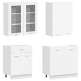 Kitchen Unit LYON 8 pcs White Engineered Wood