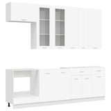 Kitchen Unit LYON 8 pcs White Engineered Wood