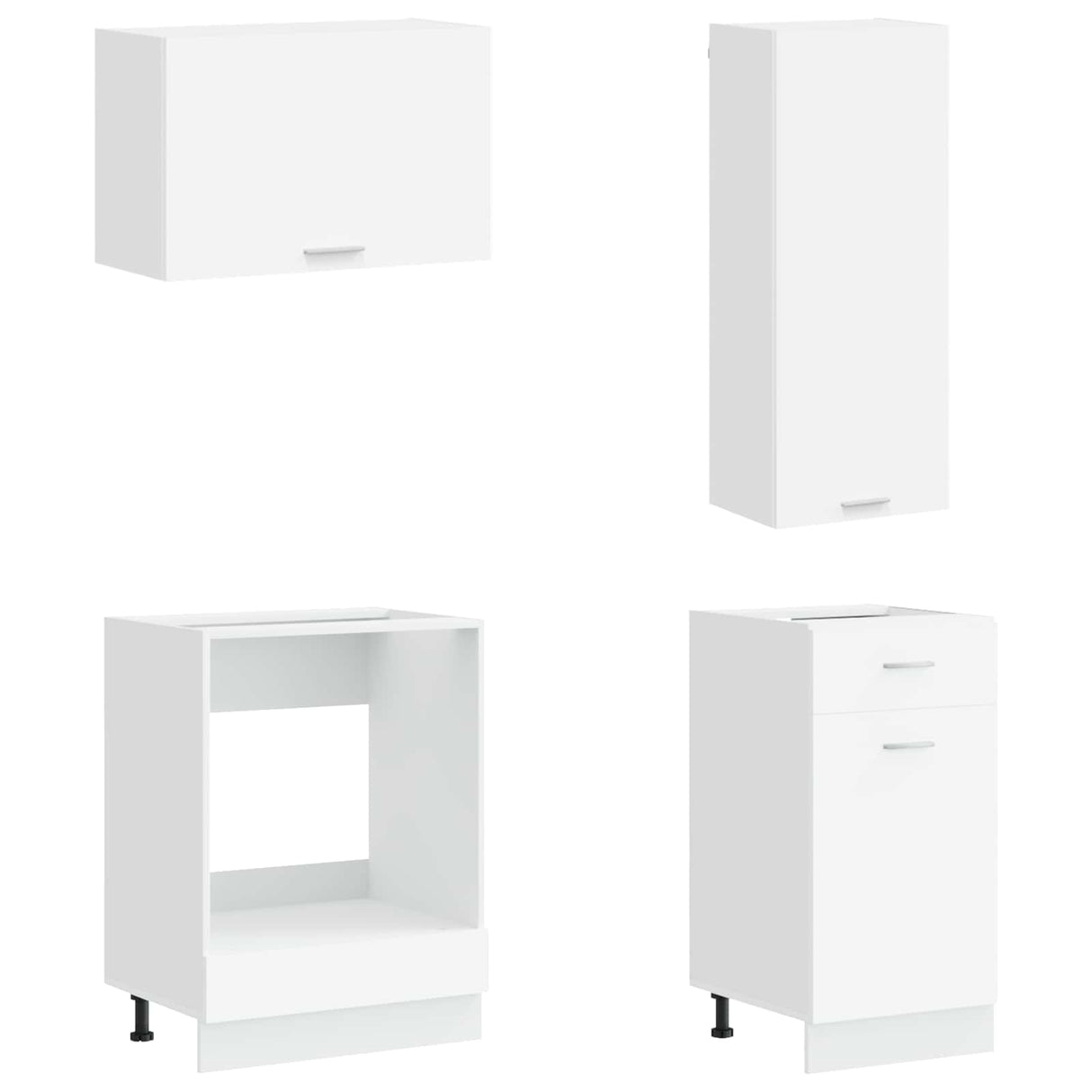Kitchen Unit LYON 8 pcs White Engineered Wood