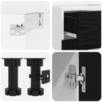 Kitchen Unit LYON 8 pcs Black Oak Engineered Wood