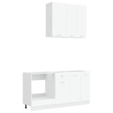 Kitchen Unit LYON 5 pcs White Engineered Wood