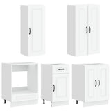 Kitchen Unit KALMAR 5 pcs White Engineered Wood