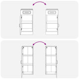 Kitchen Unit KALMAR 5 pcs White Engineered Wood - Rear View