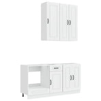 Kitchen Unit KALMAR 5 pcs High Gloss White Engineered Wood