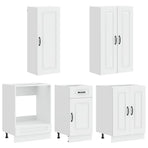 Kitchen Unit KALMAR 5 pcs High Gloss White Engineered Wood