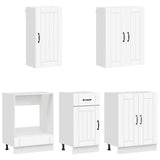 Kitchen Unit LUCCA 5 pcs White Engineered Wood