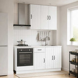 Kitchen Unit LUCCA 5 pcs High Gloss White Engineered Wood