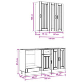 Kitchen Unit LUCCA 5 pcs White - Low Angle