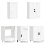Kitchen Unit PORTO 5 pcs White Engineered Wood - Side View