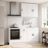 Kitchen Unit PORTO 5 pcs High Gloss White Engineered Wood