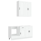 Kitchen Unit PORTO 5 pcs White Engineered Wood - Front View