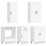 Kitchen Unit PORTO 5 pcs White Engineered Wood