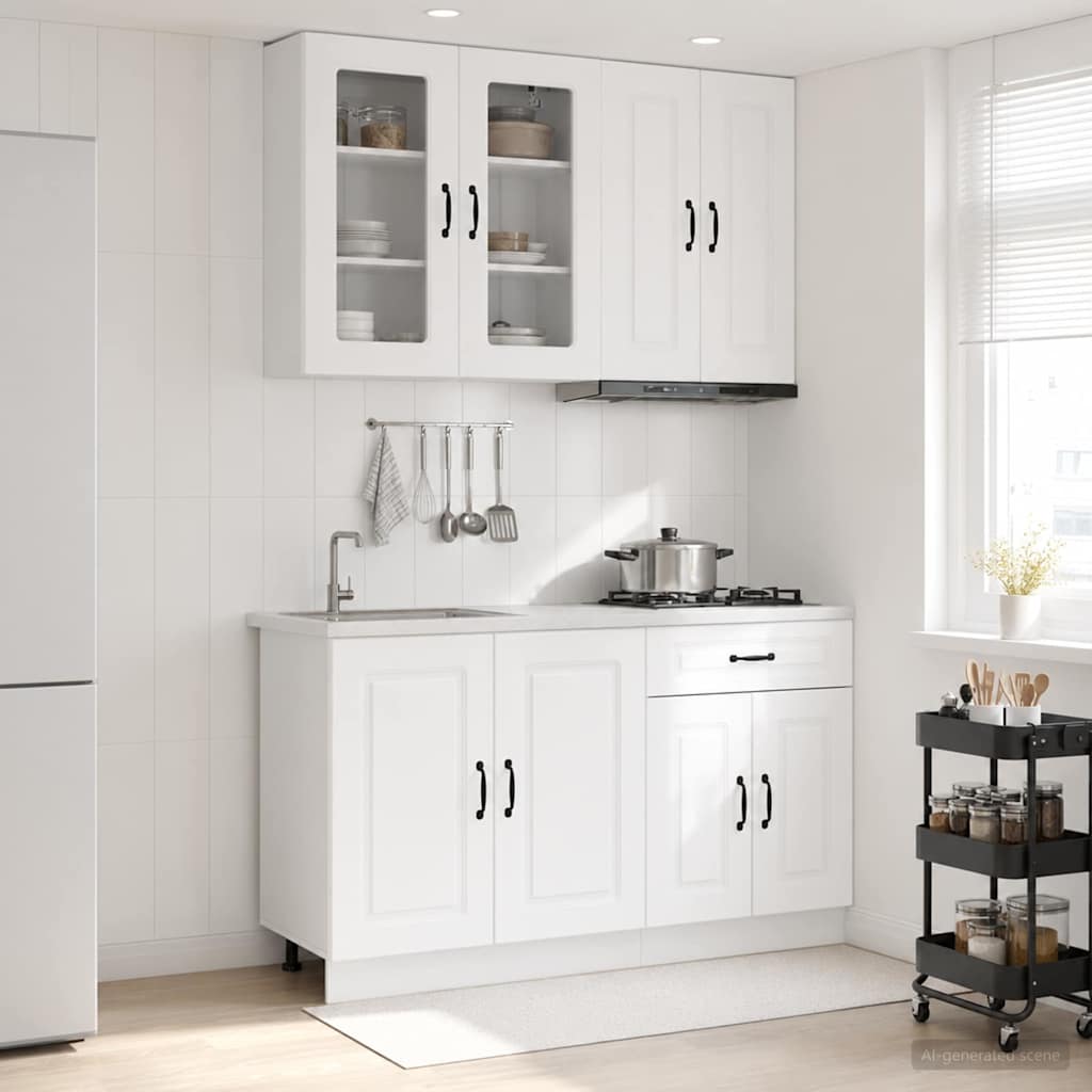 Kitchen Unit KALMAR 4 pcs White Engineered Wood
