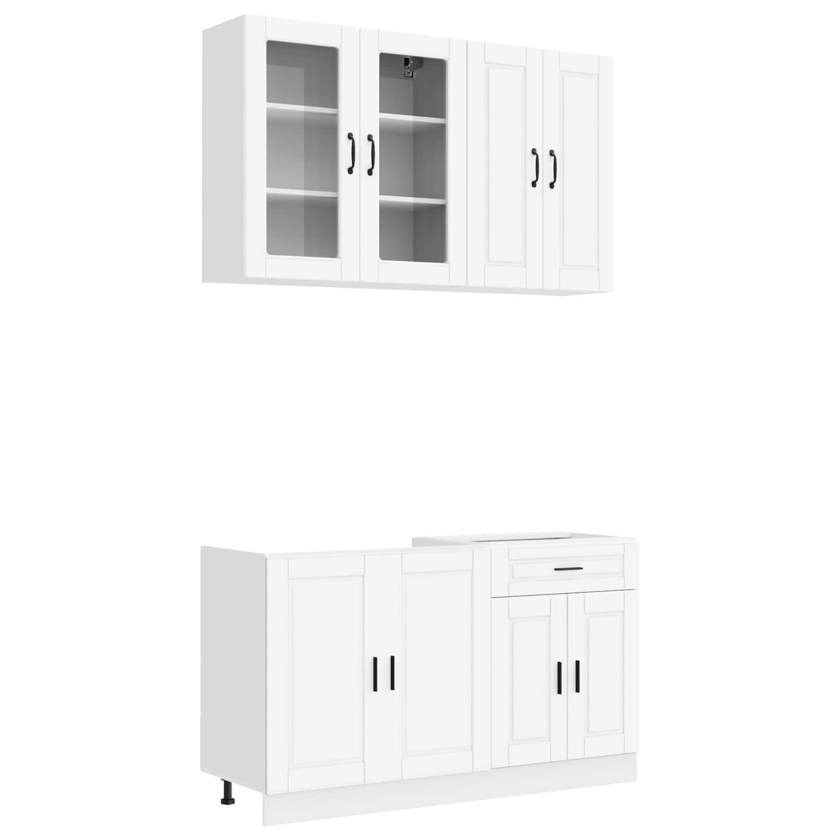 Kitchen Unit PORTO 4 pcs White Engineered Wood