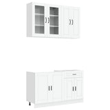 Kitchen Unit PORTO 4 pcs White Engineered Wood