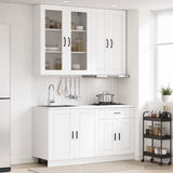 Kitchen Unit PORTO 4 pcs White Engineered Wood