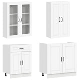 Kitchen Unit PORTO 4 pcs White Engineered Wood - Side View