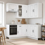Kitchen Unit KALMAR 8 pcs White Engineered Wood