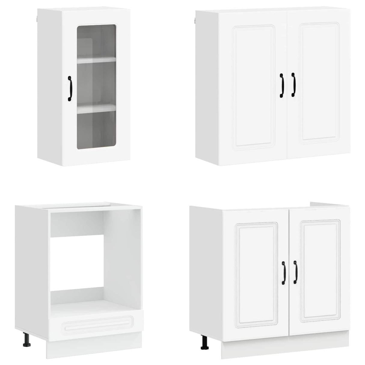 Kitchen Unit KALMAR 8 pcs White Engineered Wood