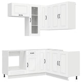 Kitchen Unit KALMAR 8 pcs White Engineered Wood