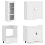 Kitchen Unit KALMAR 8 pcs High Gloss White Engineered Wood