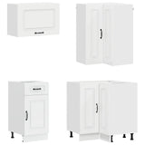 Kitchen Unit KALMAR 8 pcs High Gloss White Engineered Wood - Top-Down View