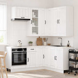 Kitchen Unit LUCCA 8 pcs High Gloss White Engineered Wood