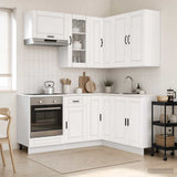 Kitchen Unit PORTO 8 pcs White Engineered Wood