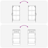Kitchen Unit PORTO 8 pcs White Engineered Wood - Close-Up Angle